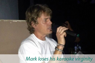 Mark loses his karaoke virginity