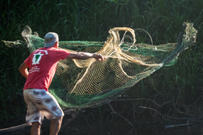 Murilo fishing for dinner